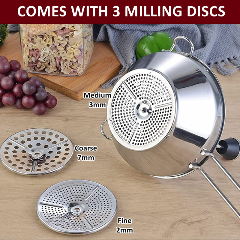 Manual Food Mill Masher Grinding Set