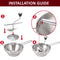 Manual Food Mill Masher Grinding Set