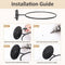 2PCs Wall Mounted Ball Storage Hoop Holder