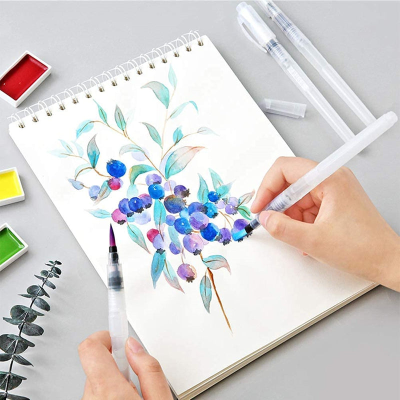 6pcs Refillable Watercolor Brush Pens Set