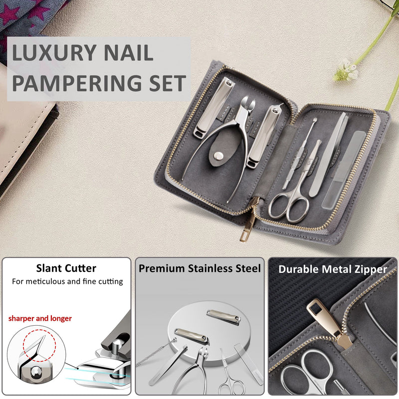 7pcs Nail Clipper Manicure Pedicure Kit