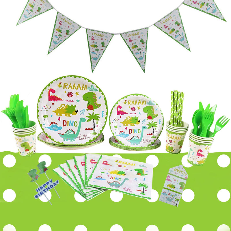 Kids Birthday Party Paper Plate Tableware 111pcs Pack