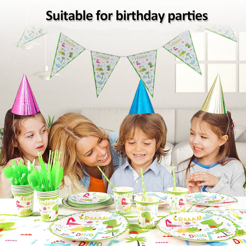 Kids Birthday Party Paper Plate Tableware 111pcs Pack