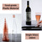 5pcs Reusable Plastic Champagne Wine Glass Set - 2 Pack