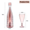 5pcs Reusable Plastic Champagne Wine Glass Set - 2 Pack