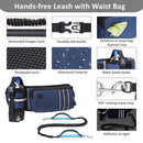 Hands-Free Dog Leash Waist Bag and Collapsible Bowl Set