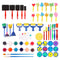 50PCs Kids Painting Sponge Brush Art Tools Set