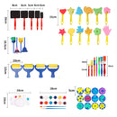 50PCs Kids Painting Sponge Brush Art Tools Set