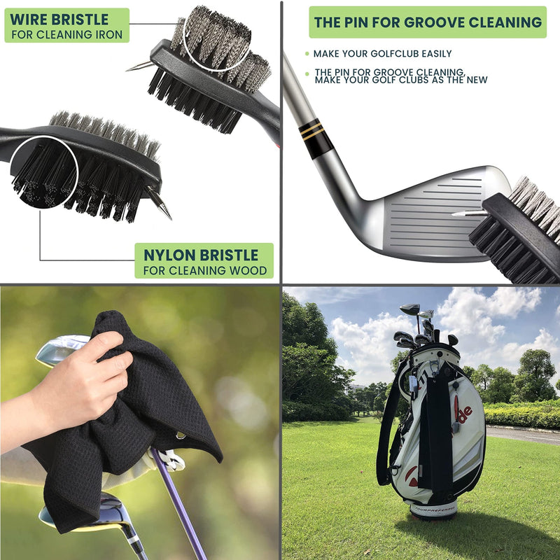 Golf Club Mini Carrier Bag and Cleaning Brush Set