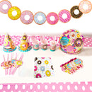 Kids Party Supplies Paper Plates 104pcs Pack-Doughnut