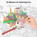 10m Coloring Paper Roll For Kids- City