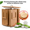 Rotating Bamboo Tea Bag Organizer Caddy