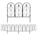 55cm Wide Metal Garden Fence Panel-5Pcs Pack