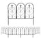 55cm Wide Metal Garden Fence Panel-5Pcs Pack