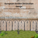 55cm Wide Metal Garden Fence Panel-5Pcs Pack