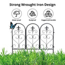 55cm Wide Metal Garden Fence Panel-5Pcs Pack