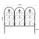 55cm Wide Metal Garden Fence Panel-5Pcs Pack