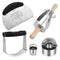 9pcs Croissant Cutter Baking Dough Tool Set