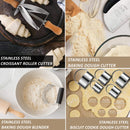 9pcs Croissant Cutter Baking Dough Tool Set