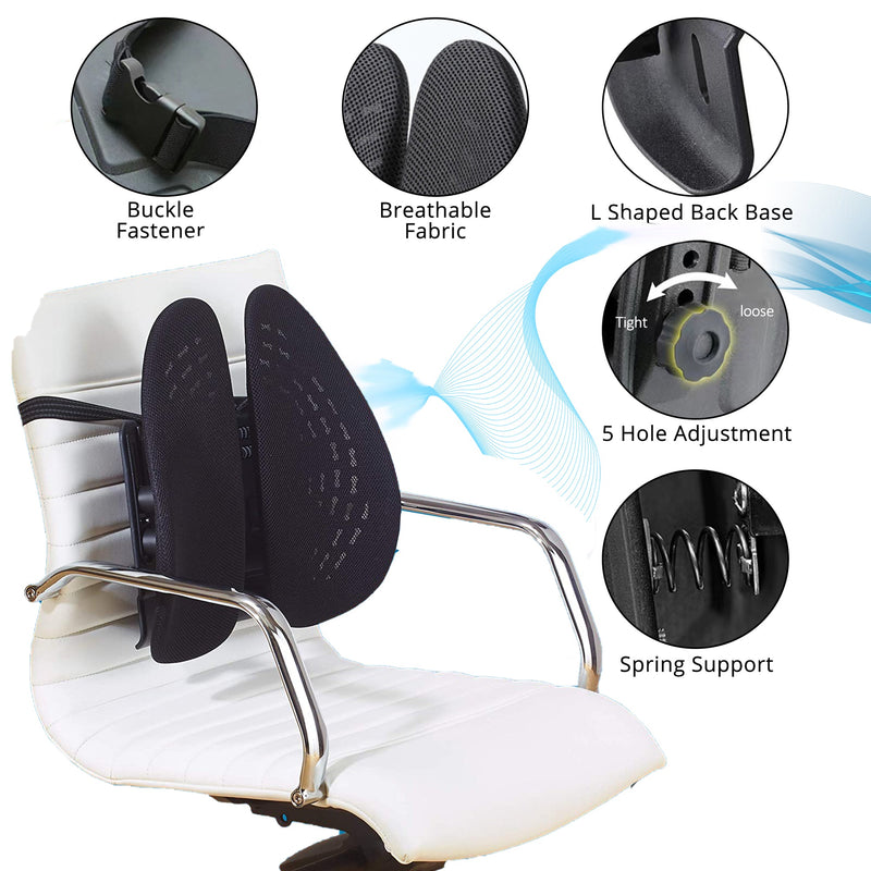 Adjustable Back Lumbar Support Cushion