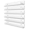 6 Pack Wall Mounted Clear Acrylic Display Shelf