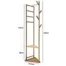 Triangular Bamboo Coat Rack