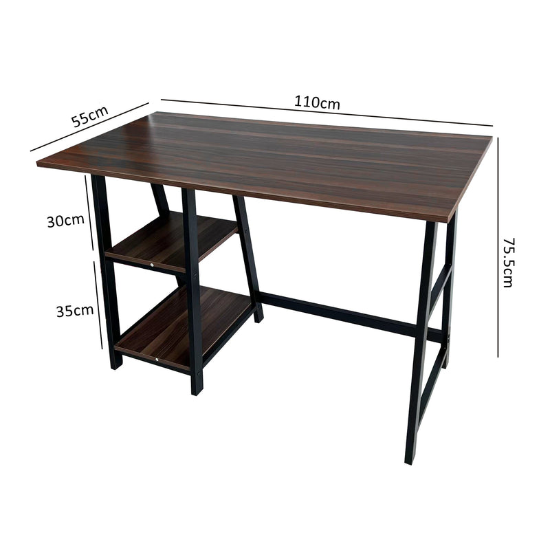 Study Desk Computer Table with Shelves