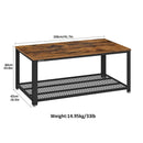 Industrial Style Coffee Table 106cm x 42cm