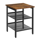 Industrial Style 3 Tier Side Table End Table Nightstand