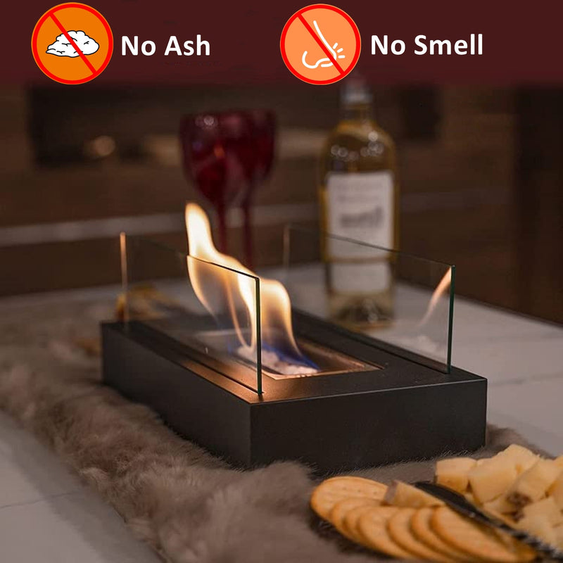 Bio Ethanol Tabletop Mini Fireplace Set