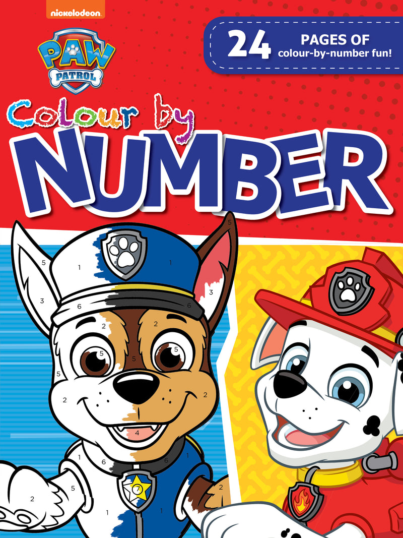 PAW PATROL - COLOUR BY NUMBER