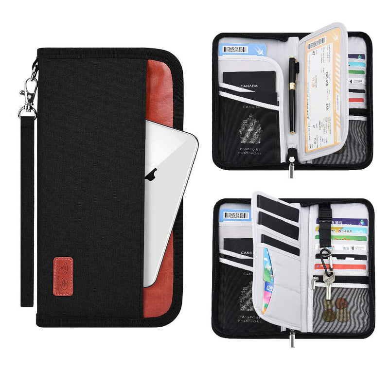 RFID Card Wallet Document Tickets Passport Organizer