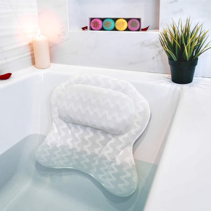 3D Mesh Bath Pillow Jacuzzi Headrest