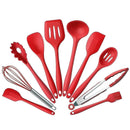 Non-stick Silicone Cooking Utensils 10pcs Set