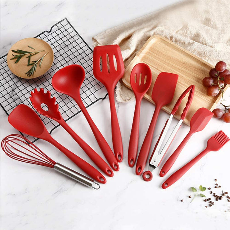 Non-stick Silicone Cooking Utensils 10pcs Set