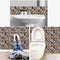 6Pcs Waterproof PVC 3D Self Adhesive Tile Wall Panels - Cobblestone