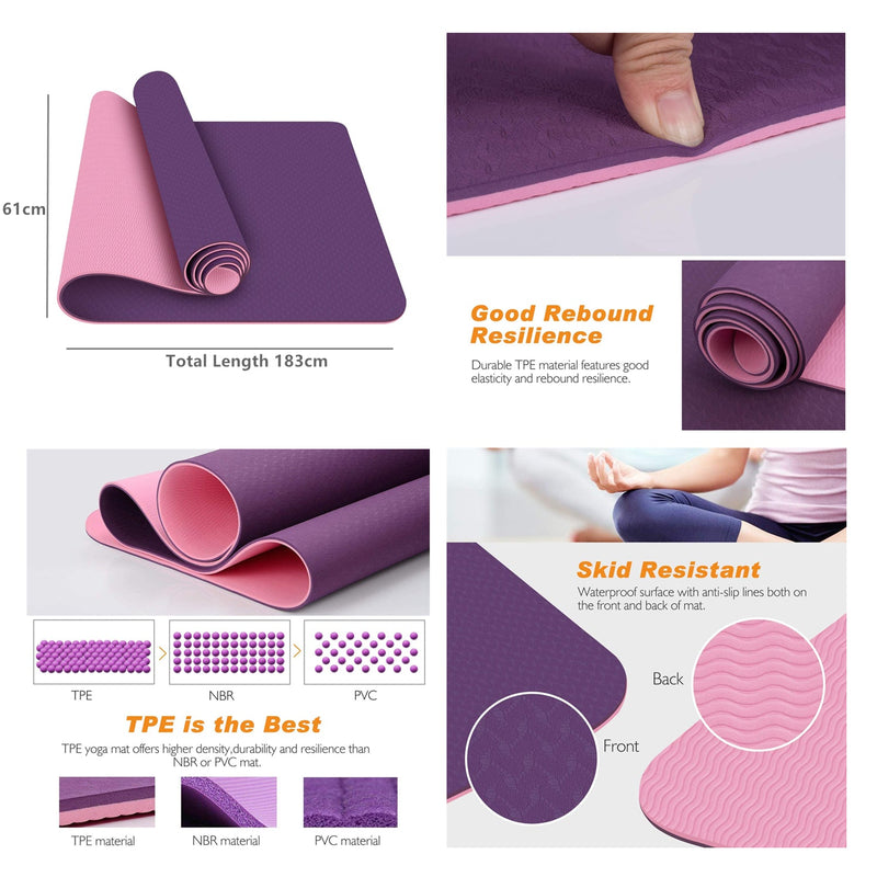 8 Pcs TPE Home Fitness Yoga Set