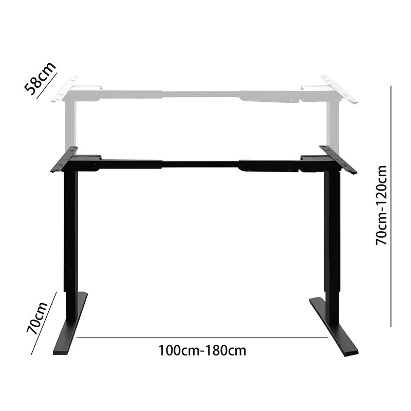 Electric Dual Motor Rise Up Desk Frame