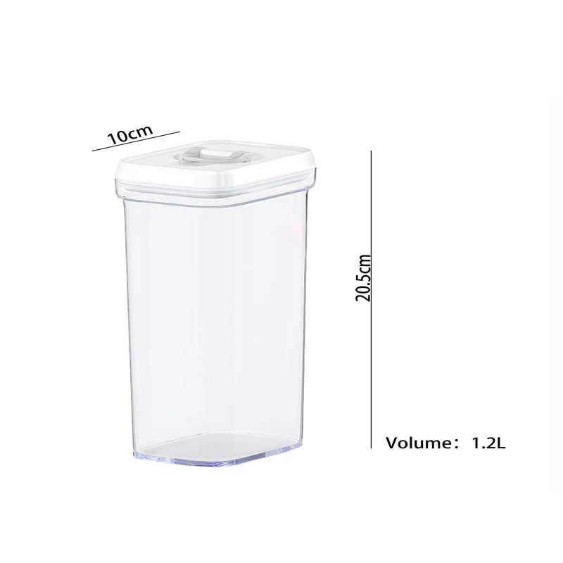 3Pcs 1.2L Airtight Food Containers