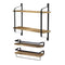 Rustic Solid Wood Wall Mount Floating Shelves Set