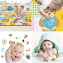 Large Waterproof Baby Toddler Crawling Play Mat & 6pcs Teether Toys Set