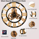 Wooden Silent Quartz Wall Clock 40cm