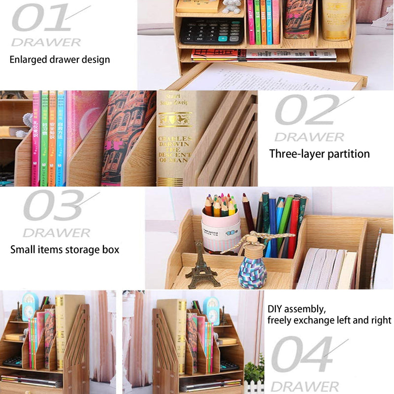 DIY Desk Organizer with Drawer (Clearing Item)