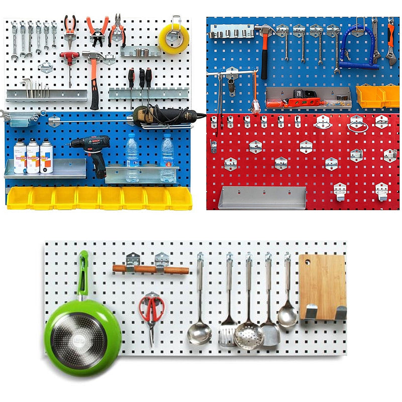 17Pcs Steel Pegboard Hooks Accessory Set