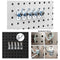 Steel Pegboard Accessories - 10 Pcs Angled Hooks