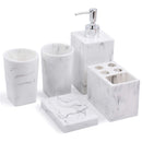 5Pcs Resin Bathroom Tumbler Accessories Set