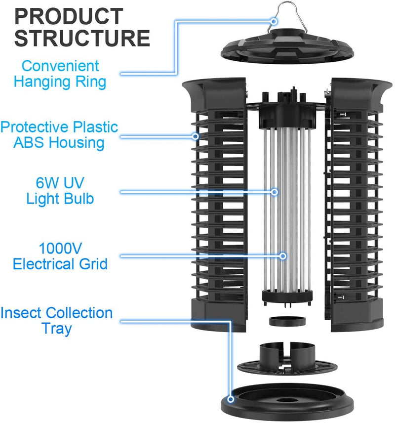 UV Lamp Mosquito Insect Zapper Killer (Clearing Item)