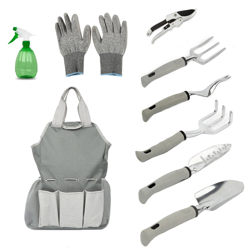 9Pcs Planting Hand Tool Set with Storage Bag