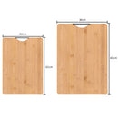 Bamboo Chopping Boards 2Pcs Set