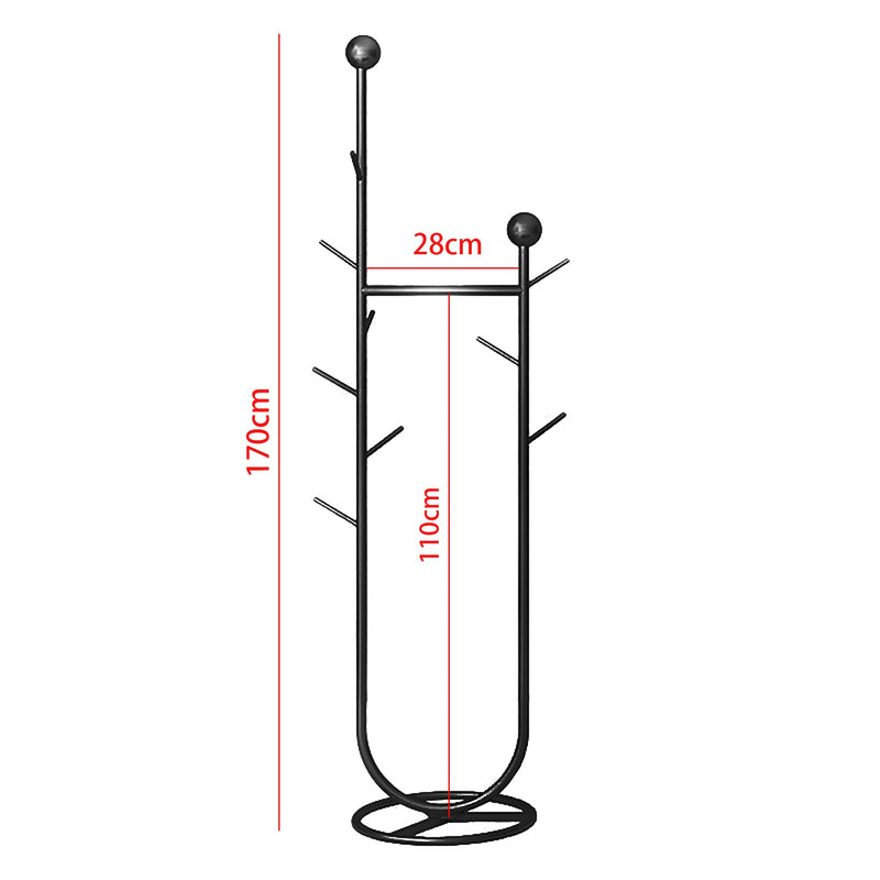 Metal Freestanding Coat Rack Hat Hanger